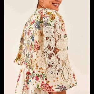 Farm Rio Delicate Scarves Mini Dress M